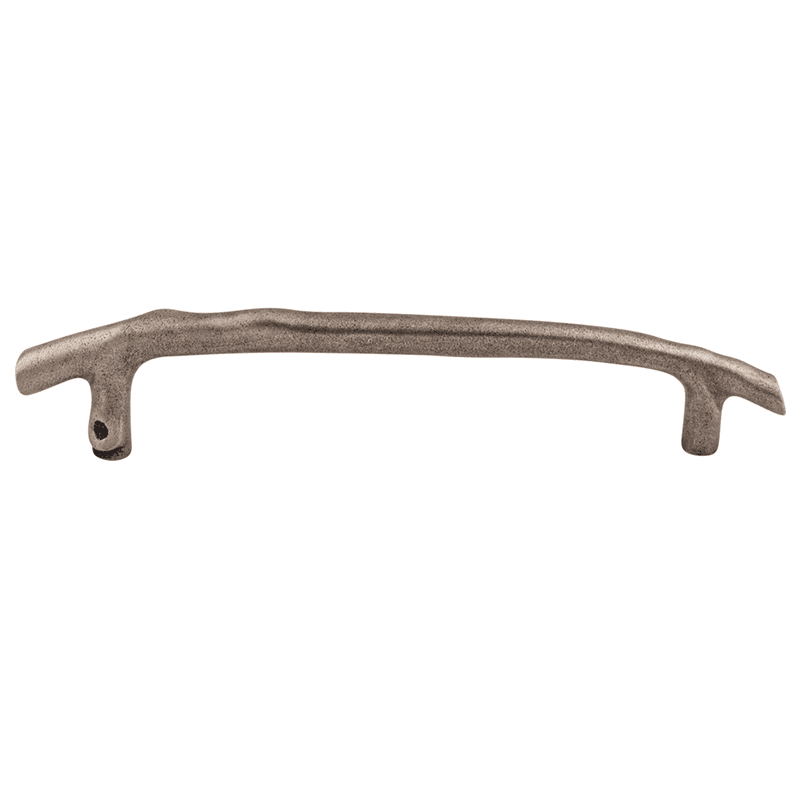Aspen Twig Pull in Light Bronze, artisan-made with a vintage farmhouse style from Top Knobs
