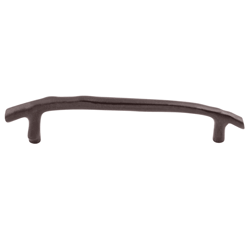 8" Aspen Twig Pull in Medium Bronze finish for rustic interiors