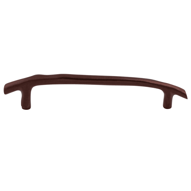 Rustic Aspen 8" Twig Pull in Mahogany Bronze for kitchen or bathroom cabinets