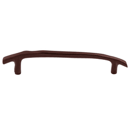 Rustic Aspen 8" Twig Pull in Mahogany Bronze for kitchen or bathroom cabinets