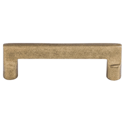 Affordable Aspen collection 4" Flat Sided Pull in Light Bronze finish, perfect for vintage farmhouse or mountain lodge interiors