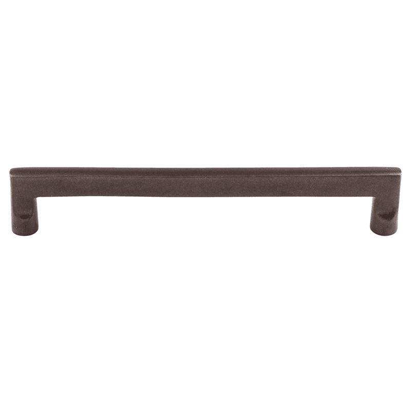9" Aspen Flat Sided Pull in Medium Bronze for rustic interiors