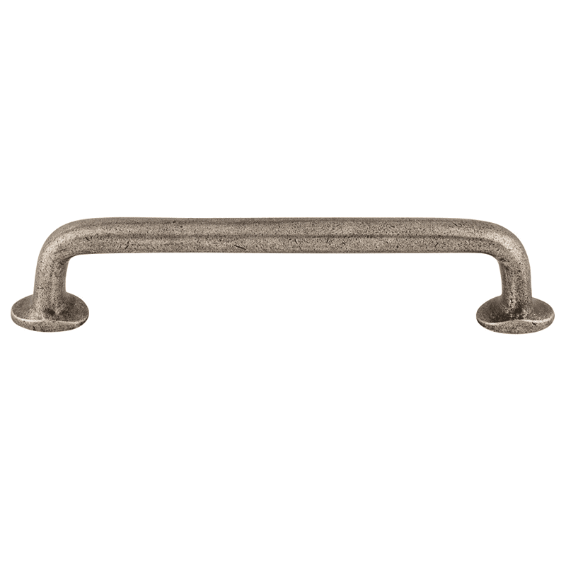 Aspen 6" Rounded Pull in Silicon Bronze Light, perfect for rustic and country interiors.