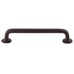 6" Aspen Rounded Pull in Medium Bronze for Rustic and Country Interiors by Top Knobs