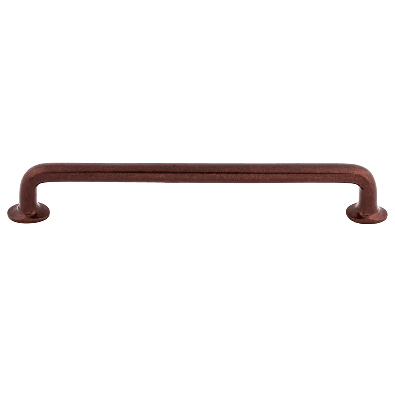 12" Aspen Rounded Pull in Mahogany Bronze for Rustic and Country Interiors - Top Knobs