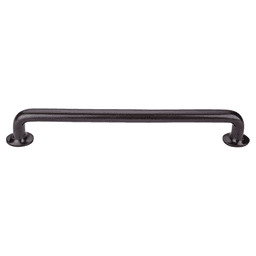 18" Aspen Rounded Pull in Medium Bronze, rustic and country style for kitchen or bathroom cabinets.