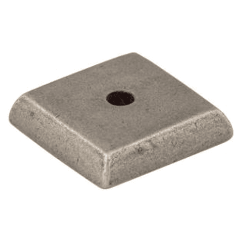 Aspen Knob Backplate in Mahogany Bronze with rustic charm for kitchen or bathroom cabinets.