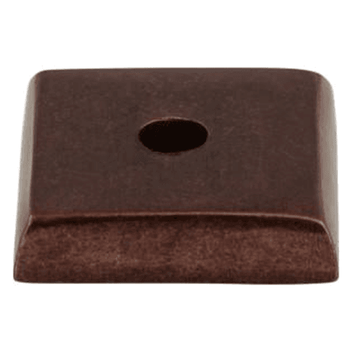 Affordable Aspen Knob Backplate adds an artisan touch to natural wood cabinetry with vintage farmhouse appeal.
