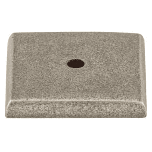 1-1/4" Aspen Knob Backplate in Silicon Bronze Light for Rustic and Country Interiors