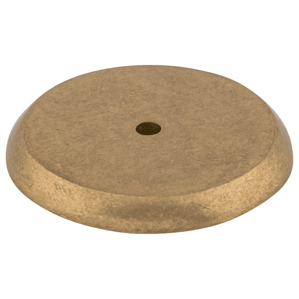 1-3/4" Aspen round shape knob backplate in light bronze by Top Knobs