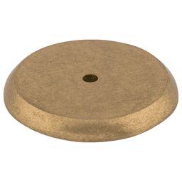 1-3/4" Aspen round shape knob backplate in light bronze by Top Knobs