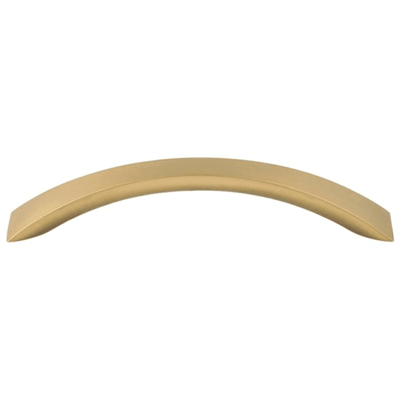 5-1/16" Honey Bronze Crescent Flair Arch Pull - Contemporary Style