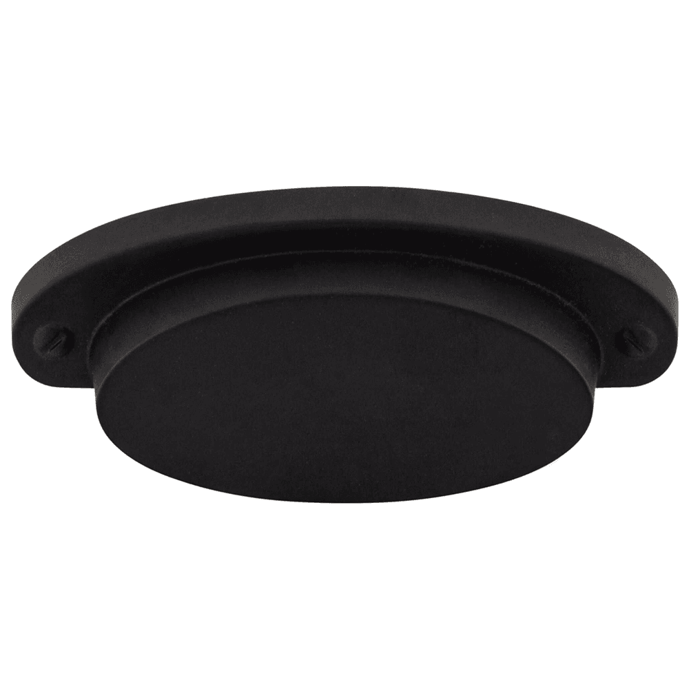2-9/16" Dakota Cup Pull in Flat Black Finish - Top Knobs Decorative Collection