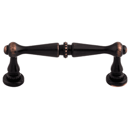 Decorative ribbon & reed styling on 3" Edwardian Handle Pull