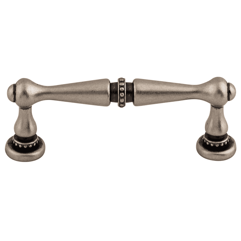 3" Edwardian Bar Pull in Pewter Antique Finish