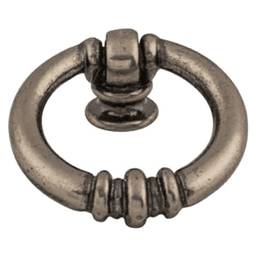 1&#45;5/8&quot; Tuscany Newton Ring Pull, Pewter Antique - Main Image