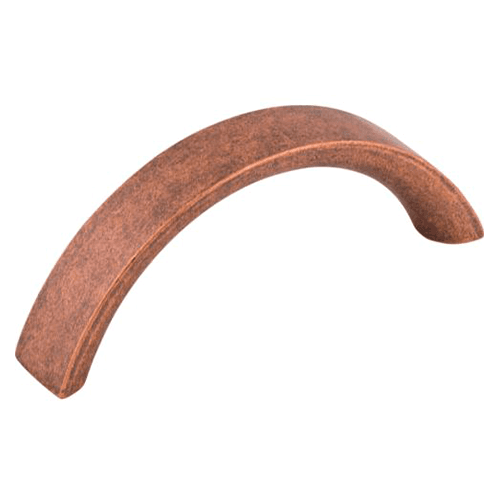 Nouveau Crescent Pull in Brushed Satin Nickel, 3 inches long - Top Knobs