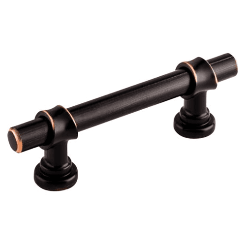Dakota Bit Pull in Oil Rubbed Bronze on cabinetry in a contemporary kitchen.