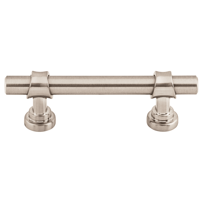 3" Asbury Bit Pull in Brushed Satin Nickel, Top Knobs cabinet hardware for kitchen and bath.
