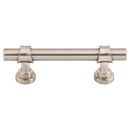 3" Asbury Bit Pull in Brushed Satin Nickel, Top Knobs cabinet hardware for kitchen and bath.