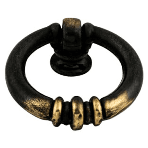 1&#45;5/8&quot; Tuscany Newton Ring Pull, Dark Antique Brass - Main Image