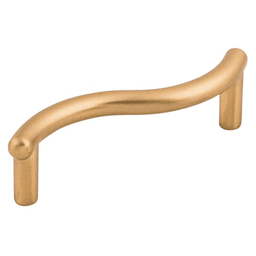 Minimalistic Nouveau 3" Spiral Pull in Brushed Bronze
