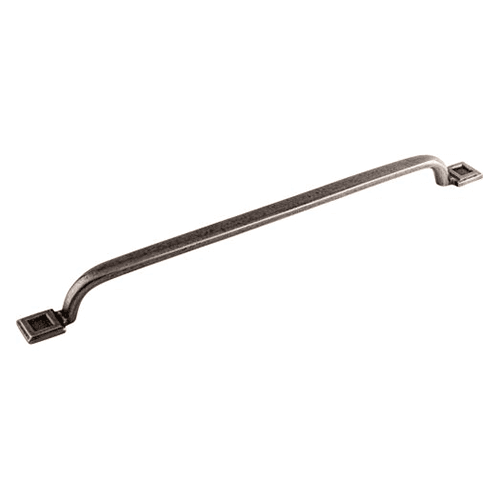 Rustic Solid Brass and Hammered Iron Details on Top Knobs' Britannia Square Inset Pull