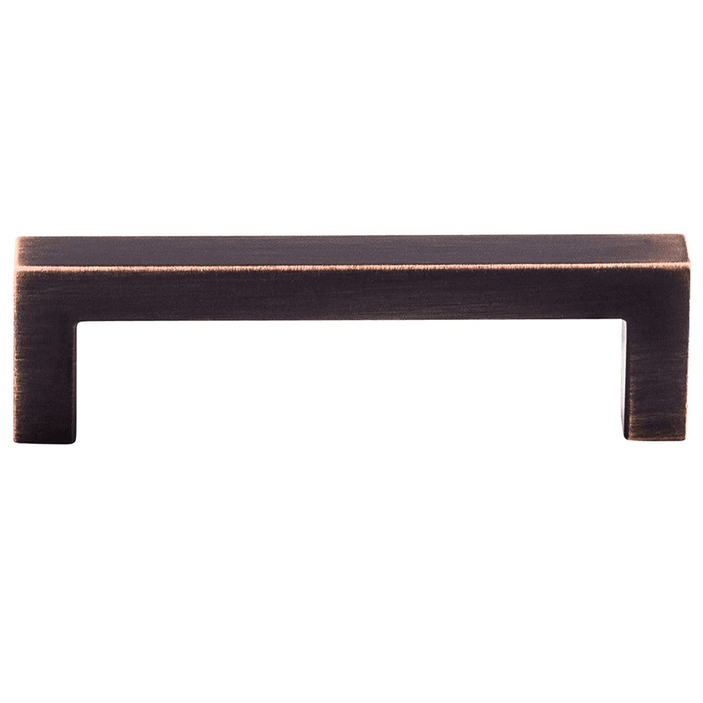 3-3/4" Nouveau Square Bar Pull in Tuscan Bronze for Contemporary Styling