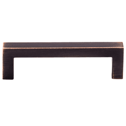 3-3/4" Nouveau Square Bar Pull in Tuscan Bronze for Contemporary Styling
