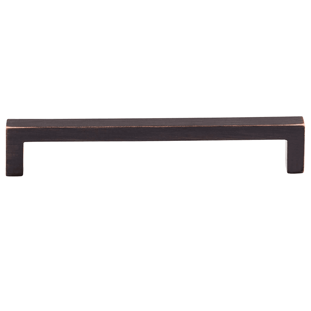 Contemporary Tuscan Bronze Square Bar Pull by Top Knobs