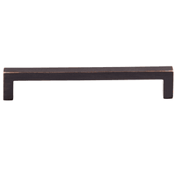 Contemporary Tuscan Bronze Square Bar Pull by Top Knobs