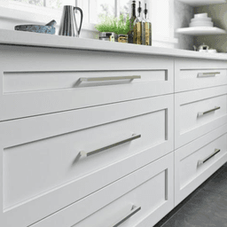 Top Knobs Asbury Square Bar Pull in Brushed Satin Nickel - 12"