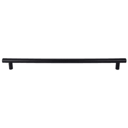24-inch black bar pull from Top Knobs' Hopewell collection, perfect for contemporary home decor.