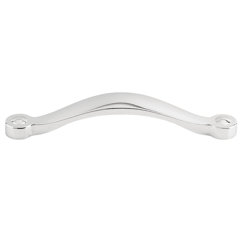 Dakota collection Polished Chrome Saddle Pull for cabinets by Top Knobs