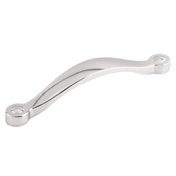 Top Knobs 5-1/16" Dakota Saddle Pull in Polished Chrome for cabinets