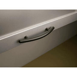 3&#45;3/4&quot; Nouveau Curved Bar Pull, Flat Black - Alt Image 1