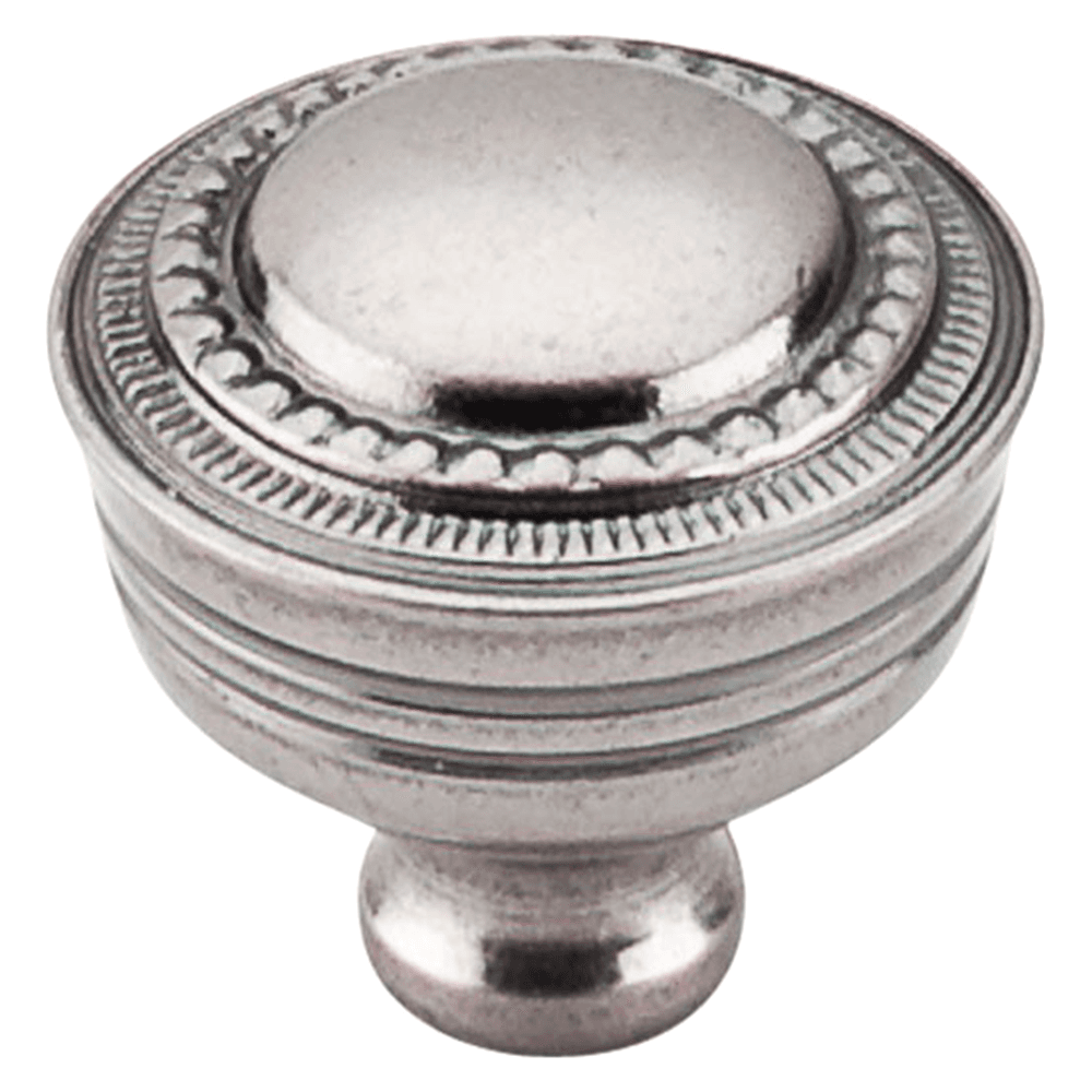 1-1/4" Tuscany Contessa Knob, Pewter Antique by Top Knobs
