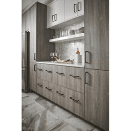 17&#45;5/8&quot; Nouveau Tapered Bar Pull, Brushed Satin Nickel - Alt Image 1