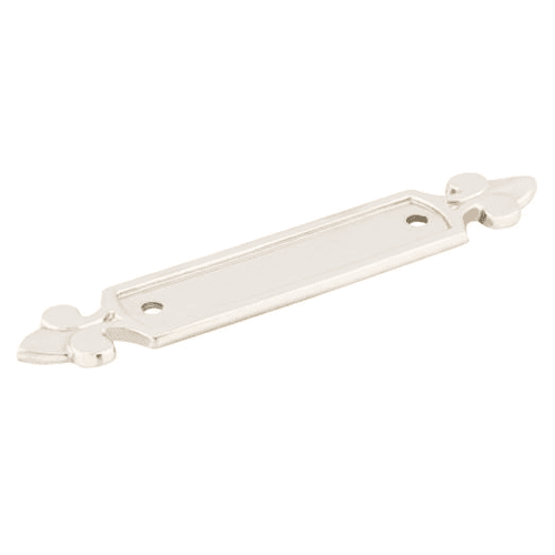 Intricate details on Tuscany Dover Pull Backplate by Top Knobs