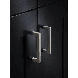 Minimalistic Nouveau 12-5/8" Square Bar Pull in Flat Black