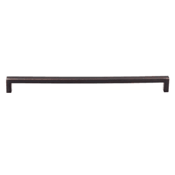 Contemporary Tuscan Bronze Square Bar Pull - 17-5/8 inches, Nouveau Collection by Top Knobs