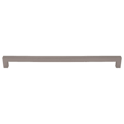 12" Nouveau Square Bar Pull in Ash Gray finish