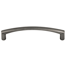Contemporary 5-1/16" Nouveau Crescent Griggs Pull in Ash Gray finish from Top Knobs