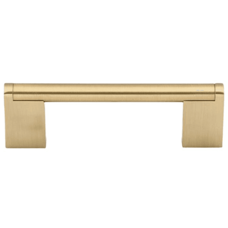 3-3/4" Honey Bronze Princetonian Bar Pull - Contemporary Style