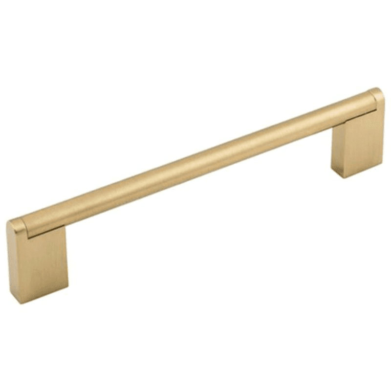 Princetonian bar pull in Honey Bronze finish adds contemporary style to your cabinets.