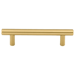 Contemporary style bar pull with 3/8 inch base diameter and M4 screw pack from Top Knobs
