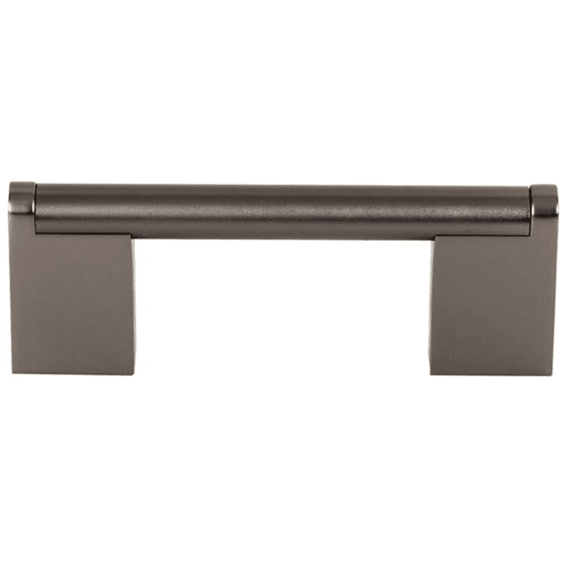 Contemporary 3" Princetonian Bar Pull in Ash Gray finish from Top Knobs collection