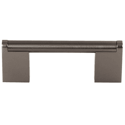 Contemporary 3" Princetonian Bar Pull in Ash Gray finish from Top Knobs collection