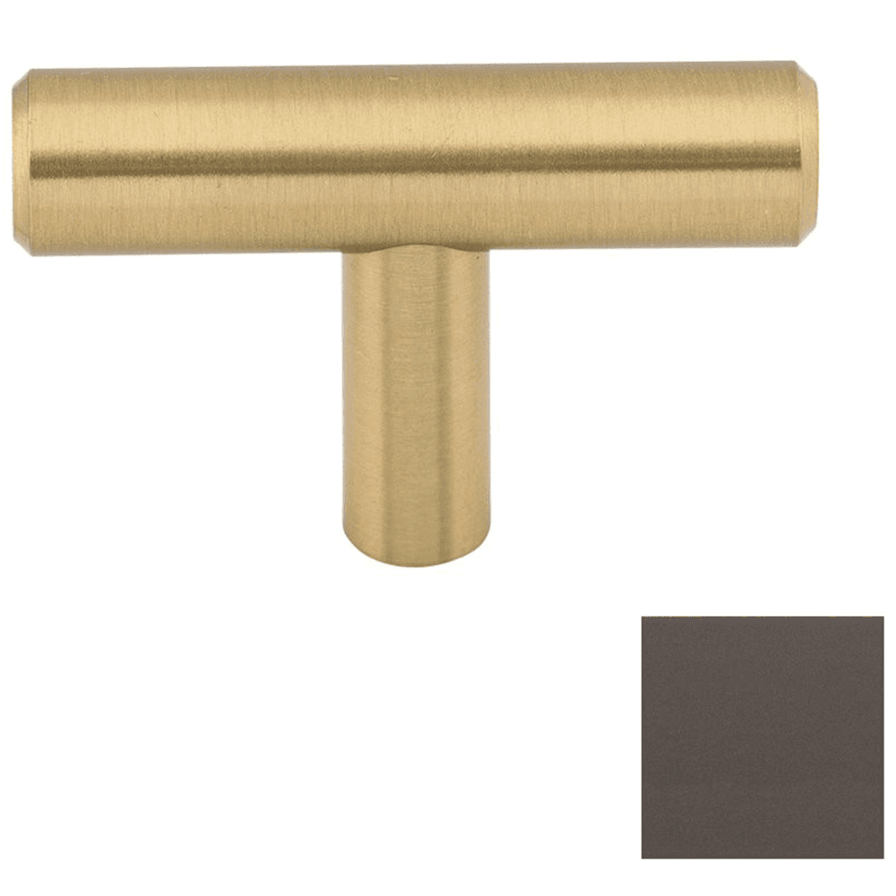 Contemporary Ash Gray T-Handle Knob by Top Knobs