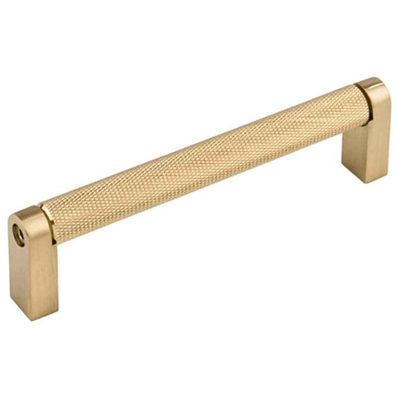 Contemporary style bar pull with 3/8" x 1/2" base diameter, includes M4 screw pack